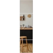 Wall Mirror Full Length, Acrylic Full Body Mirror for Home Gym Door,12x12 inch 4 Pack