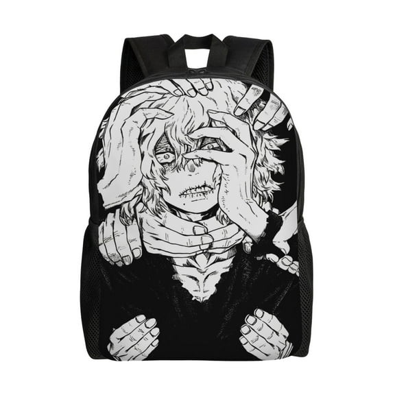 Shigaraki Tomura Backpack Aesthetic Large Capacity Laptop Bookbag College Travel Hiking School Daypack Rucksack