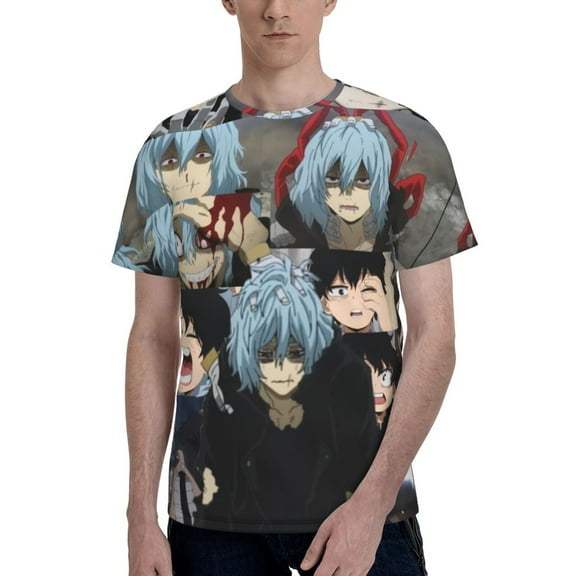 Shigaraki Tomura Men's T Shirt Summer Casual Fashion Unisex Short Sleeve Graphic Crew Neck Tees Tops