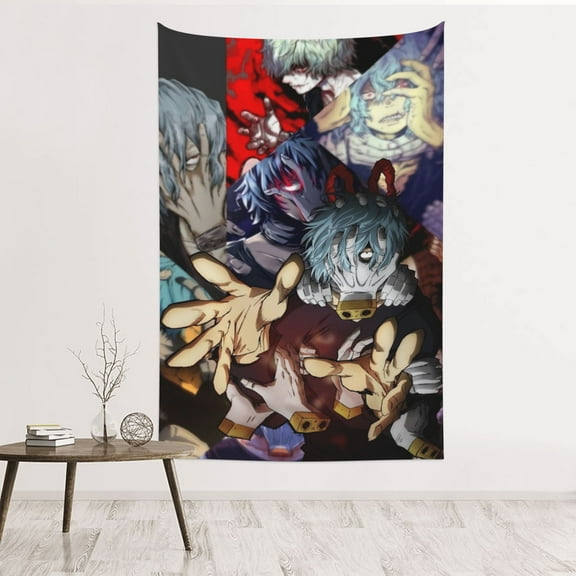 Shigaraki Tomura Tapestry Wall Hanging, Art Poster Decor Tapestries for Bedroom Living Room Dorm Home Party, 60"x40"