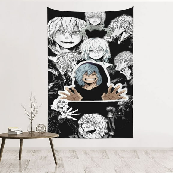 Shigaraki Tomura Tapestry Wall Hanging, Art Poster Decor Tapestries for Bedroom Living Room Dorm Home Party, 60"x40"