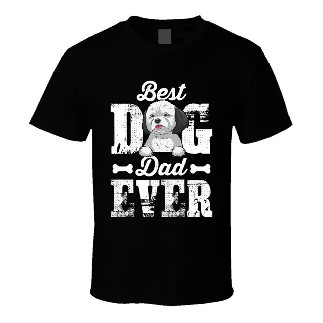 Shih Poo Best Dog Dad Father's Day T Shirt