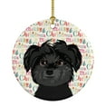 thumbnail image 1 of Shih-Tzu Black Christmas Ceramic Ornament 2.8 in x 2.8 in, 1 of 3