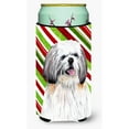 thumbnail image 1 of Shih Tzu Candy Cane Holiday Christmas Tall Boy Hugger, 1 of 1