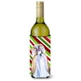 thumbnail image 1 of Shih Tzu Candy Cane Holiday Christmas Wine Bottle Hugger, 1 of 1