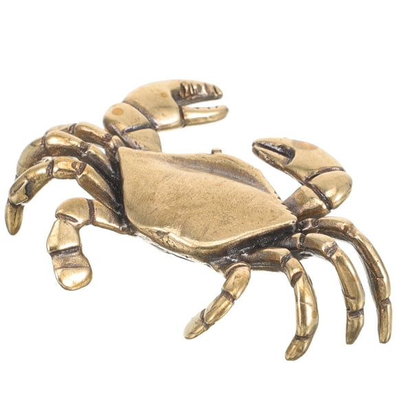 Shih Tzu Crab Statue Fortune Crabs Creative Decor Office 5.00X4.00X1.00CM