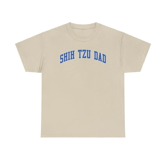 Shih Tzu Dad Shirt Gifts Tshirt Crew Neck Short Sleeve