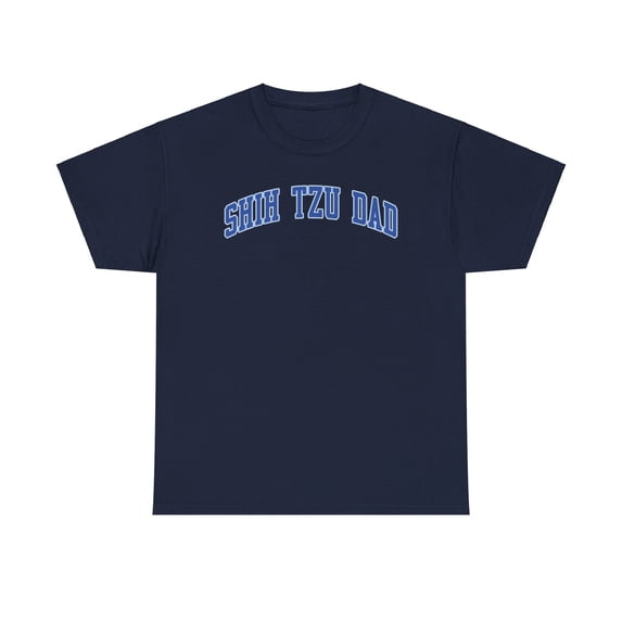 Shih Tzu Dad Shirt Gifts Tshirt Crew Neck Short Sleeve