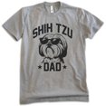 thumbnail image 1 of Shih Tzu Dad, Unisex Men's Shirt, Shih Tzu Owner, Funny Dog Dad Gift, Dark Heather Gray, 4X-Large, 1 of 6