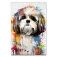 thumbnail image 1 of Shih Tzu Dog Art - Watercolor Style Wall, Home or Apartment Decor - Sweet Poster Print Gift for Puppy Lovers, Dog Lovers, Women, Girls, Kids, Baby Room, Nursery, 1 of 5