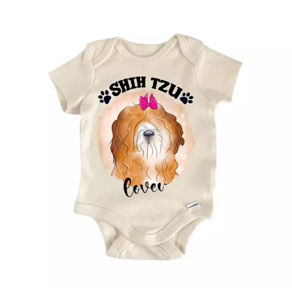 Shih Tzu Dog Baby Boy Girl Clothes Bodysuit Cute Newborn Cute Baby Onesie, BABY BODYSUIT LAT 4424