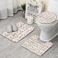 thumbnail image 1 of Shih Tzu Dog Bathroom Rugs Sets 3 Piece,Toilet Cover Set,Absorbent Non Slip Bathroom Mats Sets with U-Shaped Contour Rug Toilet Rug Set, 1 of 5