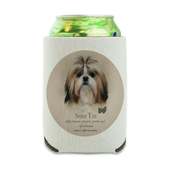 Shih Tzu Dog Breed Can Cooler - Drink Sleeve Hugger Collapsible Insulator - Beverage Insulated Holder