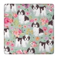 thumbnail image 1 of Shih Tzu Dog and Flower Floral Square Fitted Tablecloth with Elastic Edge,Square Table Cover,Washable Elastic Table Cover for Home Kitchen Party Decor 36"x36", 1 of 6