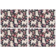thumbnail image 1 of Shih Tzu Dog and Flower Floral Summer Placemats Table Placemats Set Of 4-Linen Kitchen Washable Placemats Table Mats 11.8"x17.7"Non-Slip Heat Resistant, 1 of 6