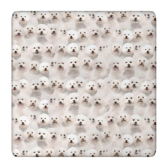 Shih Tzu Dog Square Fitted Tablecloth with Elastic Edge,Square Table Cover,Washable Elastic Table Cover for Home Kitchen Party Decor 36"x36"