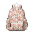 thumbnail image 1 of Shih Tzu Dog and Floral Backpack for School,Cute School Bag,Schoolbag with Adjustable Shoulder Straps & Padded Back,13.4"x11"x4.7", 1 of 6