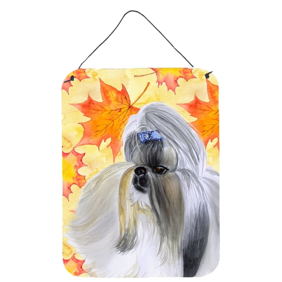 Shih Tzu Fall Wall or Door Hanging Prints Yellow