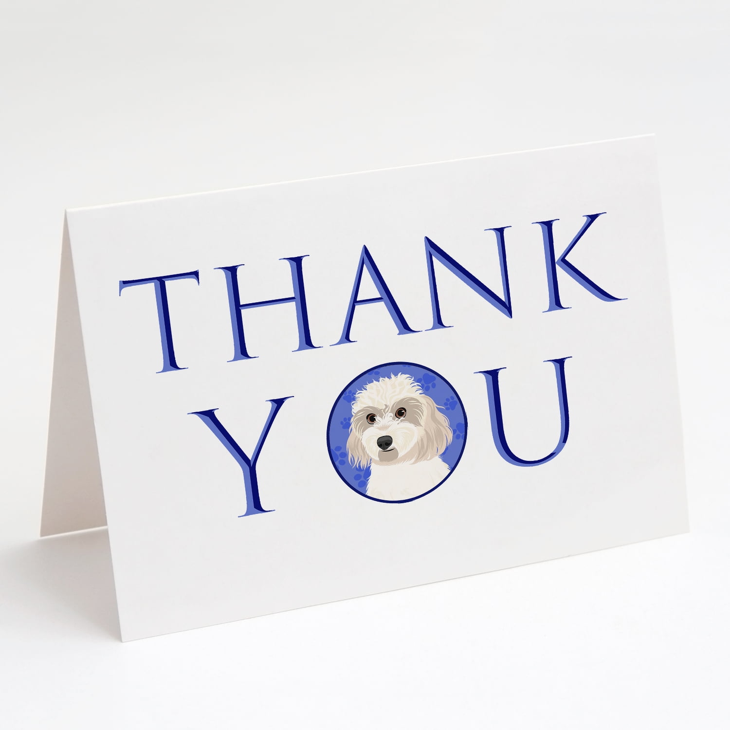 Shih-Tzu Gold #7 Thank You Greeting Cards and Envelopes Pack of 8 7 in x 5 in