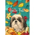 thumbnail image 1 of Shih Tzu - Hippie Hound Studios Fall Garden Flag, 1 of 1