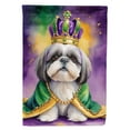 thumbnail image 1 of Shih Tzu King of Mardi Gras Garden Flag 11.25 in x 15.5 in, 1 of 5
