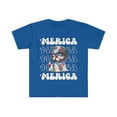 thumbnail image 1 of Shih Tzu 'Merica Patriotic Womens T-Shirt Shihtzu 4th of July Top, 1 of 2