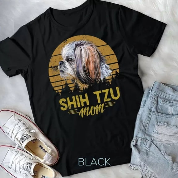 Shih Tzu Mom Dog Gift For Women T-Shirt Unisex T-Shirt