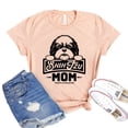 thumbnail image 1 of Shih Tzu Mom T-shirt Dog Mom Tshirt Paw Breed Shirt Fur Mama Tee Women's Doggy Gift Animal Rescue Shirts, 1 of 3
