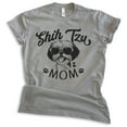 thumbnail image 1 of Shih Tzu Mom, Unisex Women's Shirt, Shih Tzu Owner, Funny Dog Mom Gift, Dark Heather Gray, X-Large, 1 of 6