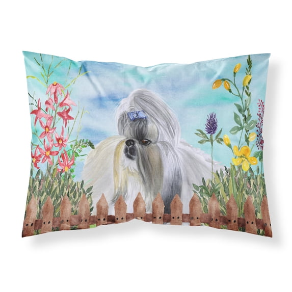 Shih Tzu Spring Fabric Standard Pillowcase