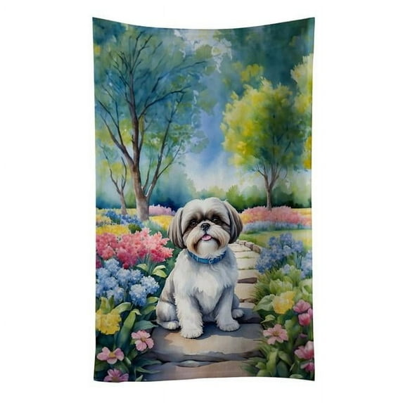 Shih Tzu Spring Path Kitchen Towel