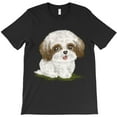 thumbnail image 1 of Shih Tzu With Tongue Hanging Out Funny Dog Breed Pet Lover Graphic H14572 T-Shirt, for Men and Women, Up to Size 5XL, 1 of 2