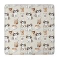 thumbnail image 1 of Shih Tzu and Coffee Beige Pattern Square Fitted Tablecloth with Elastic Edge, Washable Table Cover for Home Kitchen Party and Daily Decor 34"x34", 1 of 6