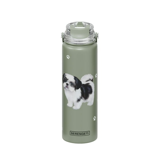 Shih Tzu, black Water Bottle Stainless Steel Water Bottle 24 Oz. SERENGETI