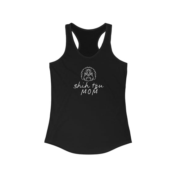 Shih tzu Dog Mom Tank Top Gifts Shirt Womens Sleeveless