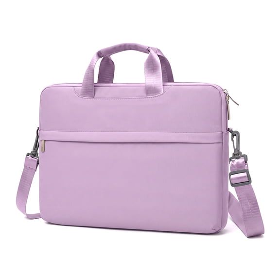 Shihaoyuan 15.6 Inch Laptop Bag for Women, Cute Purple Waterproof Oxford Laptop Messenger & Shoulder Bag, Computer Carrying Case, 1 Pack