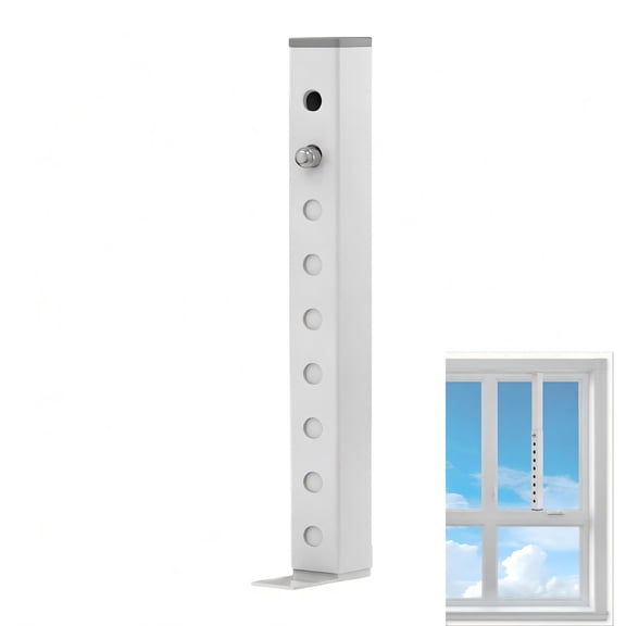 Shihaoyuan Adjustable Carbon Steel White Window Security Bar, 1pack,9.84in-16.73in