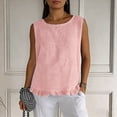 thumbnail image 1 of Shihyeh Linen Shirts for Women Linen Tank Tops for Women Linen Tops for Women Clothes for Women Summer, 1 of 9