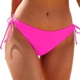 thumbnail image 1 of Shihyeh String Tie Side Bikini Bottoms Women Full Coverage Mid Rise Bathing Suit Bottom Mid Waist Swimsuit Bottom, 1 of 4