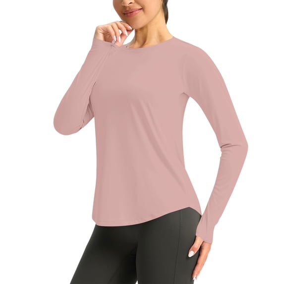 Shihyeh Women's Long Sleeve UV Sun Shirts UPF 50+ Workout Swim Rash Guard Tops