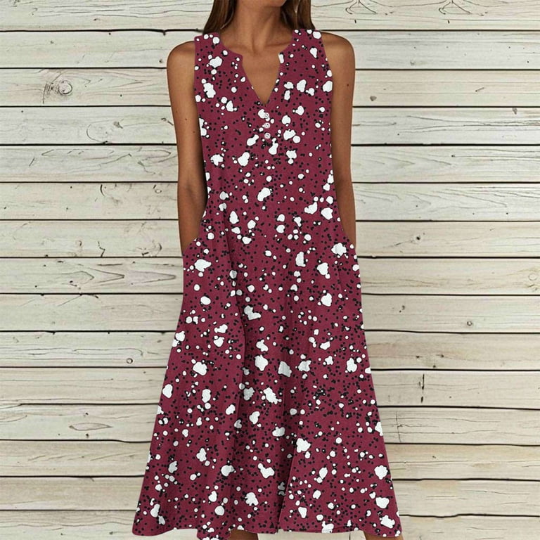 midi tank tshirt dress Picia Teal Print Womens Sleeveless Swing A-Line Pleated Sundress, Comfortable and Flowy T-Shirt Dress a unique fabric construction with ingenious mechanical stretch Shihyeh Women's Summer Tank Midi