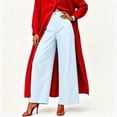 thumbnail image 1 of Shihyeh Women's Wide-Leg High-Waist Pants Front Seam Pocket Tailored Dressy, 1 of 6
