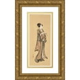 thumbnail image 1 of Shiichi Tajima 10x18 Gold Ornate Wood Frame and Double Matted Museum Art Print Titled - Masterpieces Selected from the Ukiyoyé School, Pl.28 (1906), 1 of 4