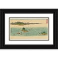 thumbnail image 1 of Shiichi Tajima 14x10 Black Ornate Wood Framed Double Matted Museum Art Print Titled: Masterpieces Selected from the Ukiyoyé School, Pl.20 (1906), 1 of 5