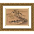 thumbnail image 1 of Shiichi Tajima 24x19 Gold Ornate Framed and Double Matted Museum Art Print Titled - Masterpieces Selected from the Ukiyoyé School, Pl.23 (1906), 1 of 4