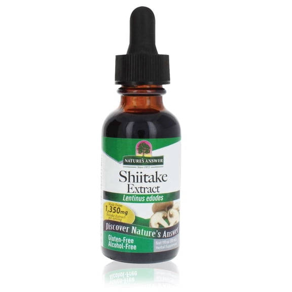 Nature's Answer Shiitake Mushroom Extract Alcohol Free 1 Fluid Ounce