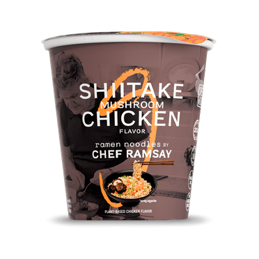 Shiitake Mushroom Chicken Ramen Noodles by Chef Ramsay, Chef Woo High Protein Ramen Cups