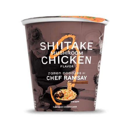 Shiitake Mushroom Chicken Ramen Noodles by Chef Ramsay, Chef Woo High Protein Ramen Cups