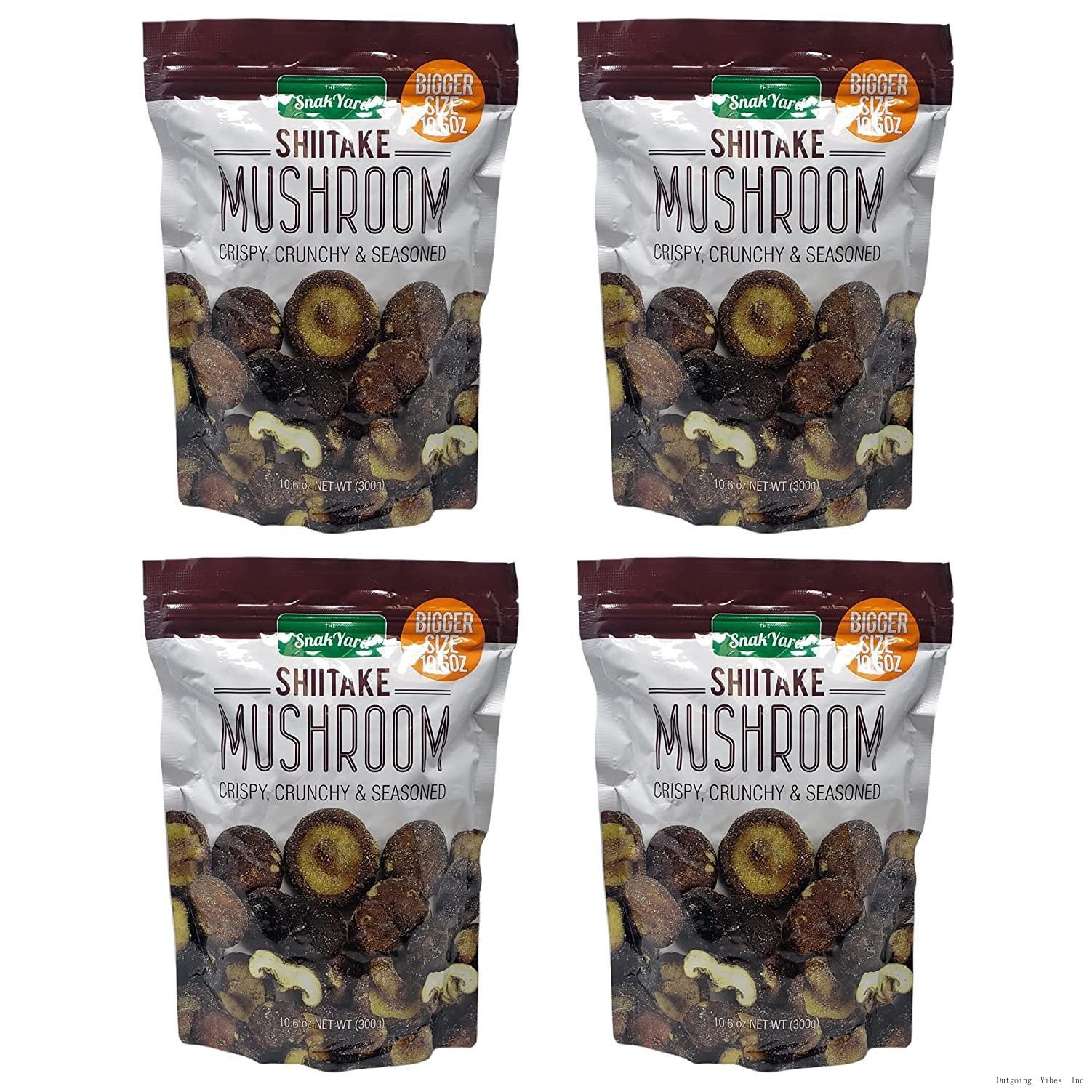 Shiitake Mushrooms Non GMO Crispy, Crunchy, And Seasoned Snack