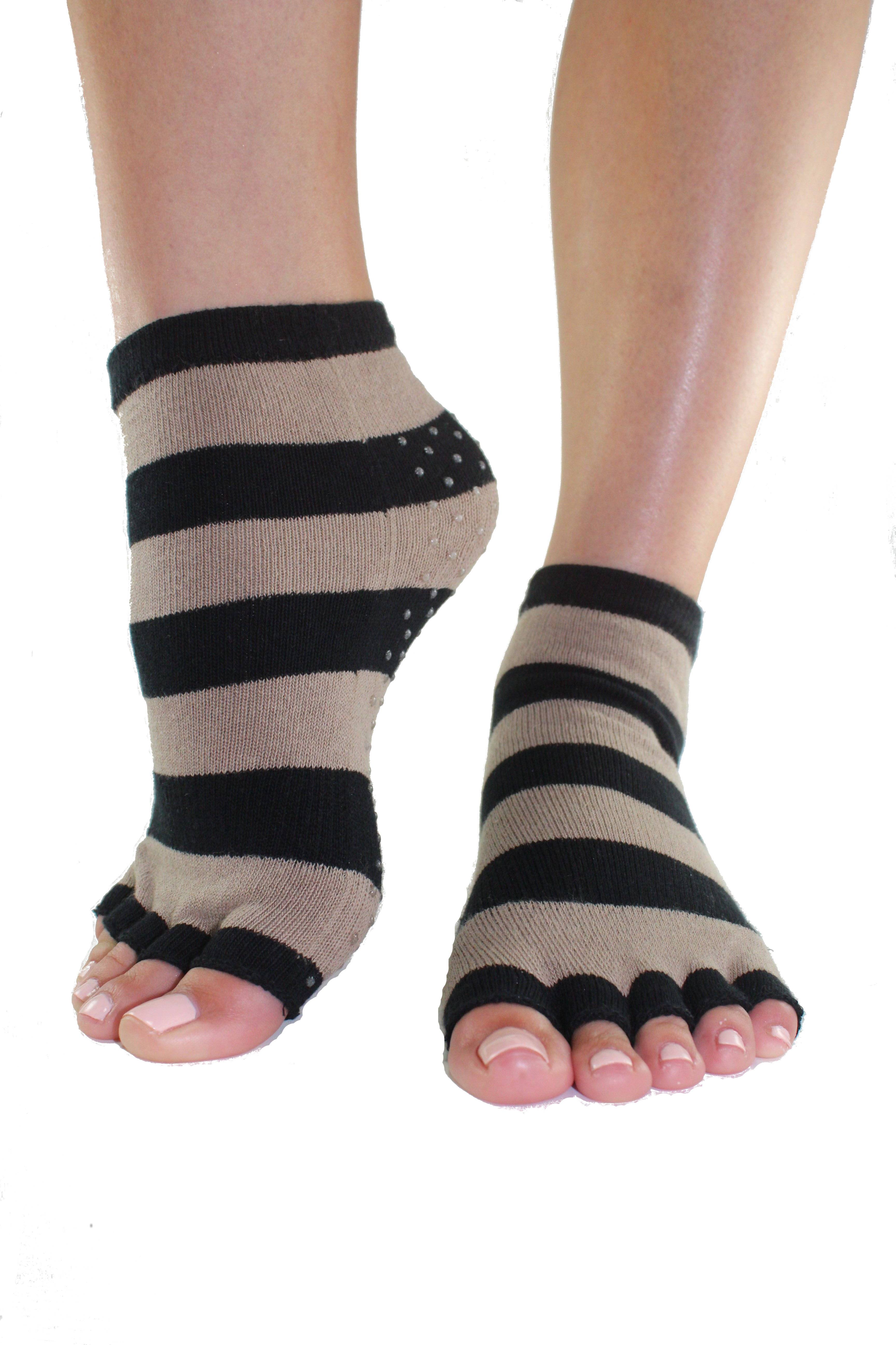 Shiitake Toeless Grip Socks
